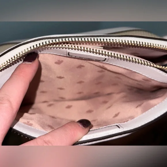 Kate Spade Wicker/White Leather Crossbody - Picture 6 of 8